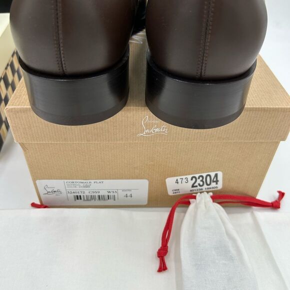 Men's Christian Louboutin cortomale flat Oxford size 44 made in Italy - Picture 11 of 13